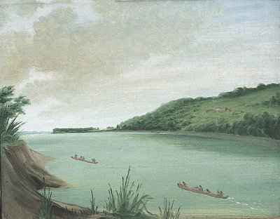 Belle Vue, Indian Agency of Major Dougherty, 870 Miles Above St. Louis by George Catlin