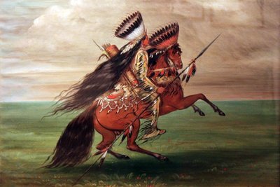 Crow Indian "He Who Jumps Over All" by George Catlin