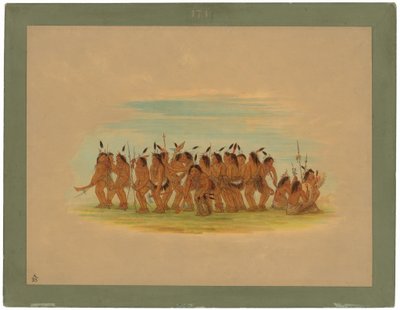 Dog Dance - Sioux by George Catlin