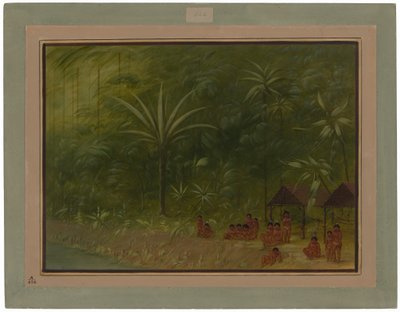 Encampment of Cocomas - Looking Ashore by George Catlin