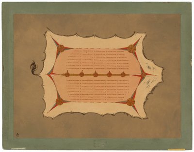Facsimile of a Sioux Robe with Porcupine Quills by George Catlin