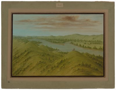 Grassy Bluffs, Upper Missouri by George Catlin