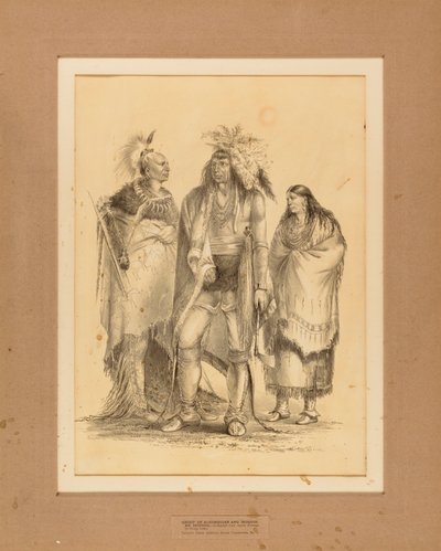 Group of Algonquian and Iroquoian Indian--no. 1 by George Catlin