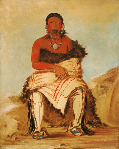 Lá-shah-le-stáw-hix, Man Chief, a Republican Pawnee by George Catlin