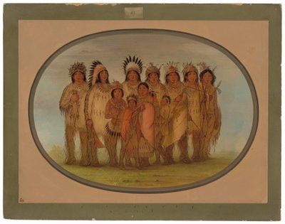 Ojibbeway Indians in Paris by George Catlin