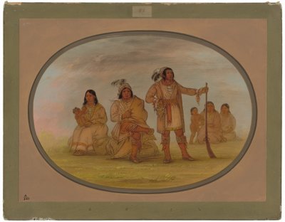 Osceola and Four Seminolee Indians by George Catlin