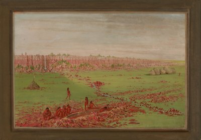 Pipestone Quarry on the Coteau des Prairies by George Catlin