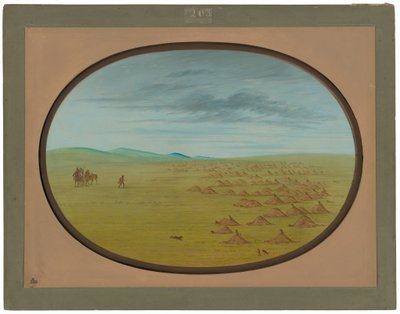 Prairie Dog Village by George Catlin