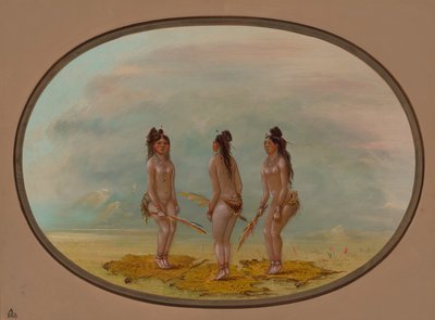 The Handsome Dance - Goo-a-give by George Catlin