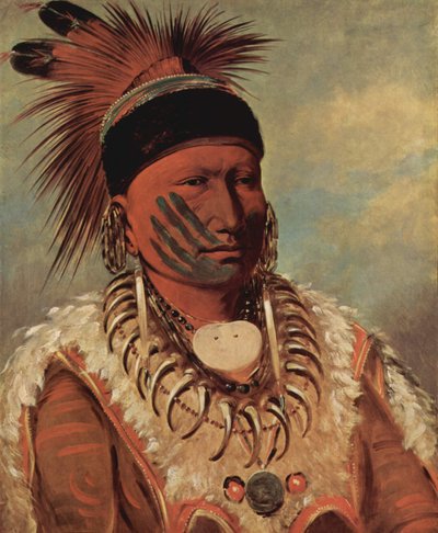 The White Cloud, Head Chief of the Iowas by George Catlin