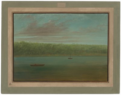 View of the Shore of the Amazon - Boat Sketch by George Catlin