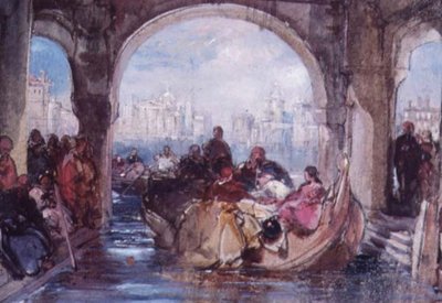 View in Venice, 1852 by George Cattermole