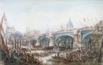 Opening of Blackfriars Bridge, London by George Chambers