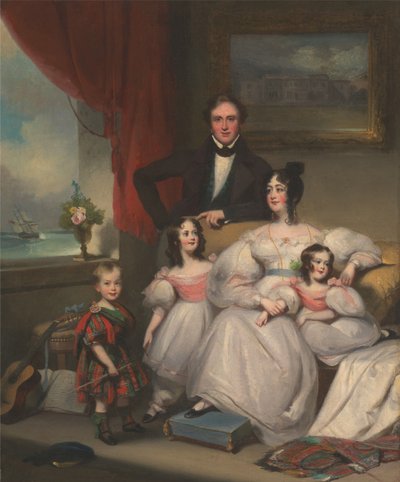 An English Family in Macao by George Chinnery