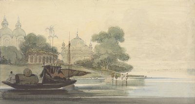 A River in Ceylon by George Chinnery