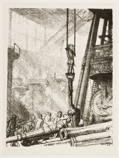 Lifting an Inner Tube by George Clausen