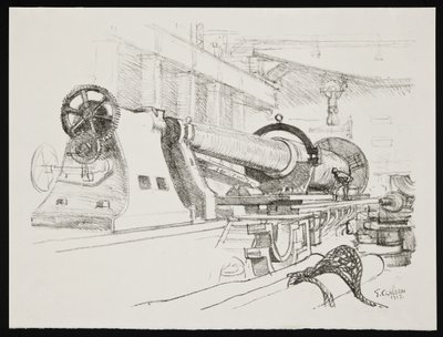 Turning a Big Gun by George Clausen