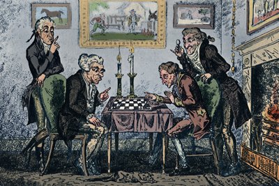 A Game of Chess, 1948 by George Cruikshank