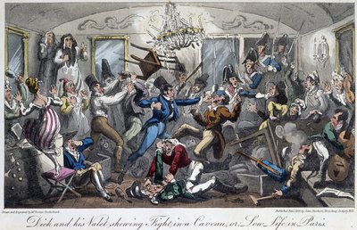 A Fight in a Cellar of the City - in 