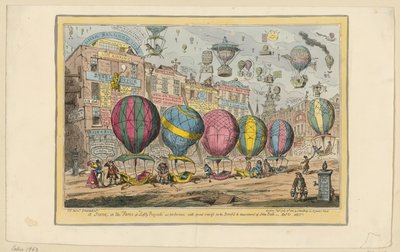 A Scene in the Farce of "Lofty Projects" as Performed with Great Success for the Benefit & Amusement of John Bull by George Cruikshank