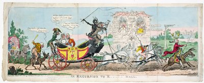 An Excursion into R.... Hall by George Cruikshank