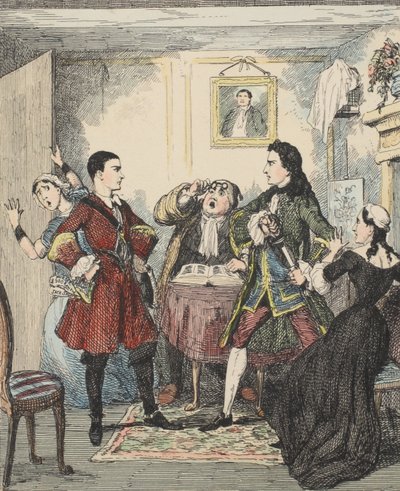 Audacity of Jack Sheppard, Illustration from Jack Sheppard: A Romance by William Harrison Ainsworth by George Cruikshank