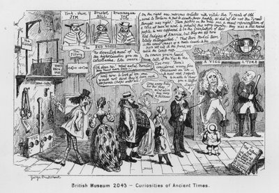 British Museum 2043, Curiosities of Ancient Times by George Cruikshank
