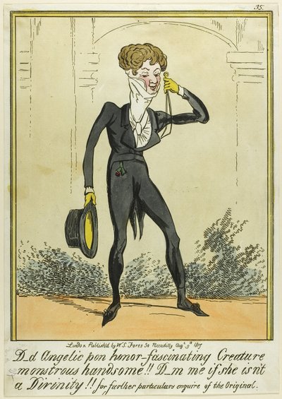 D_d Angelic pon honor-Fascinating Creature Monstrous Handsome!! by George Cruikshank