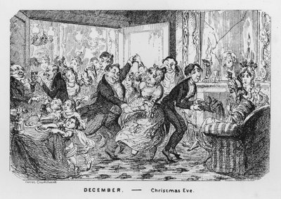 December, Christmas Eve by George Cruikshank