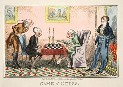 Game of Chess, Published by Thomas McLean, 1835 by George Cruikshank