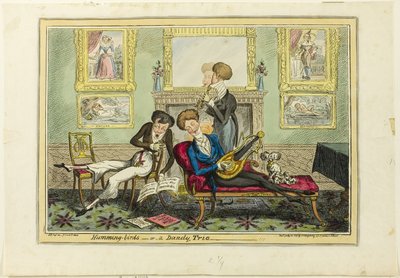 Humming Birds, or A Dandy Trio by George Cruikshank