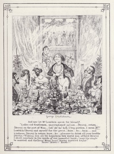 Illustration for The Bachelor’s Own Book, or The Progress of Mr Lambkin (Gent) by George Cruikshank