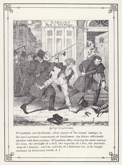 Illustration for The Bachelor’s Own Book, or The Progress of Mr Lambkin (Gent) by George Cruikshank