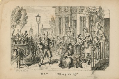 May - All A-Growing by George Cruikshank