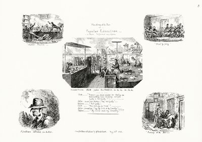 Pleading at the Bar, or Popular Education by George Cruikshank
