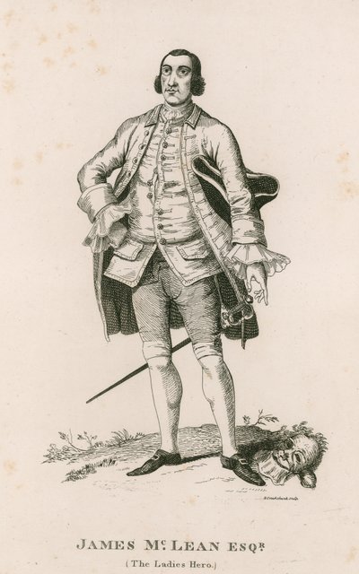 Portrait of James McLean (The Ladies Hero) by George Cruikshank