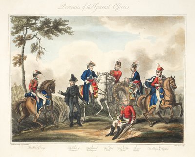 Portraits of the General Officers, pub. H. Colburn, engr Rouse, 1816 by George Cruikshank