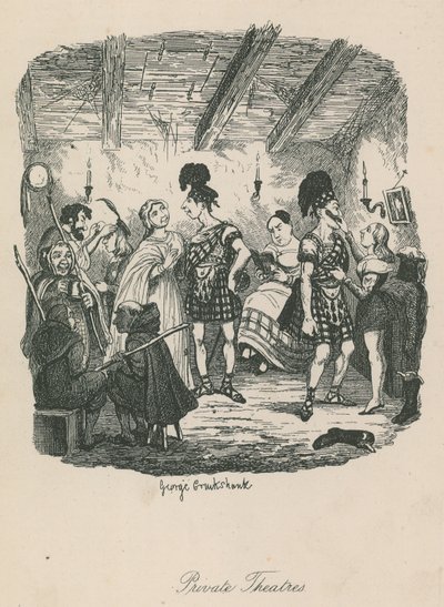 Private theatres by George Cruikshank