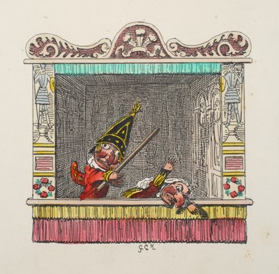 Punch and Judy from Punch and Judy, published 1827 by George Cruikshank