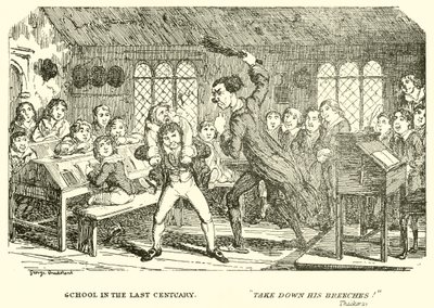 School in the Last Century by George Cruikshank