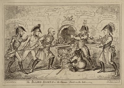 The Allied Bakers or The Corsican Toad in the Hole by George Cruikshank