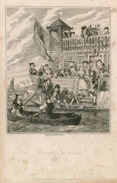 The Folly on the Thames by George Cruikshank