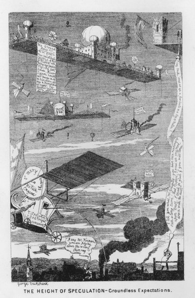 The Height of Speculation, Groundless Expectations by George Cruikshank