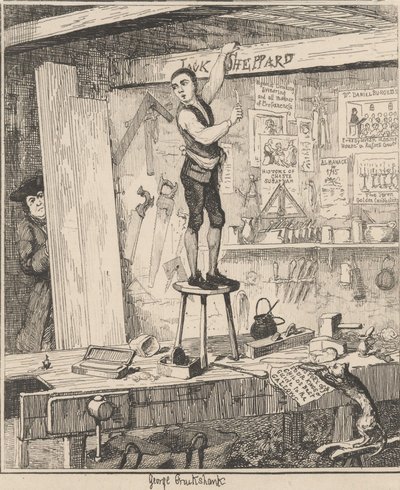 The Name on the Beams by George Cruikshank