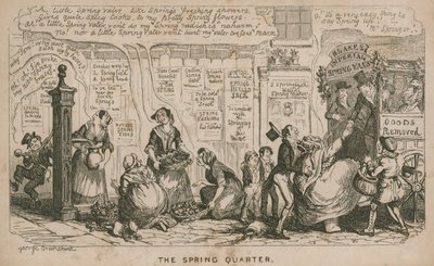 The Spring Quarter; cartoon by George Cruikshank