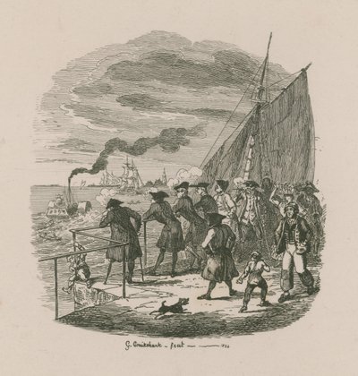 The promenade, Greenwich Hospital by George Cruikshank