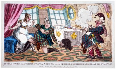 Turtle doves and turtle soup!! by George Cruikshank