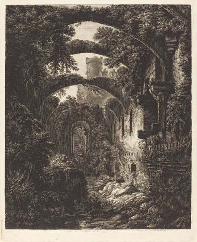 The Great Hall at Conway Castle by George Cuitt the Younger