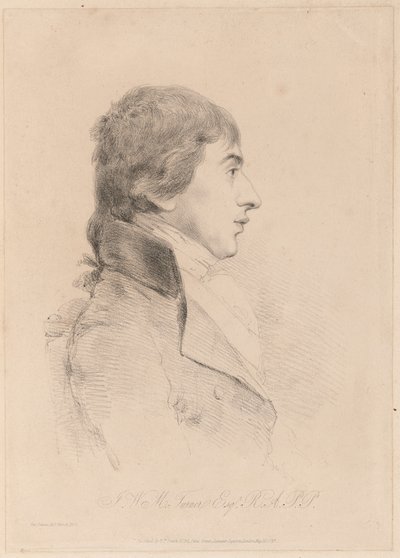Portrait of J.M.W. Turner, R.A., c.1800 by George Dance