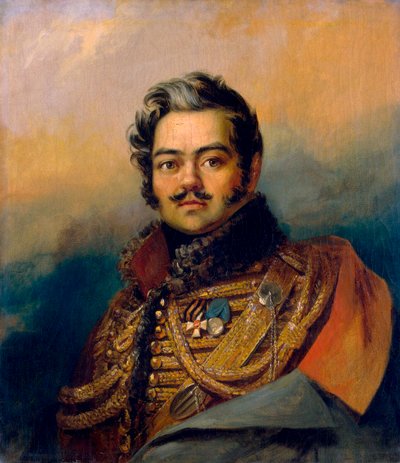 Portrait of Denis Davydov, Russian Soldier and Poet by George Dawe